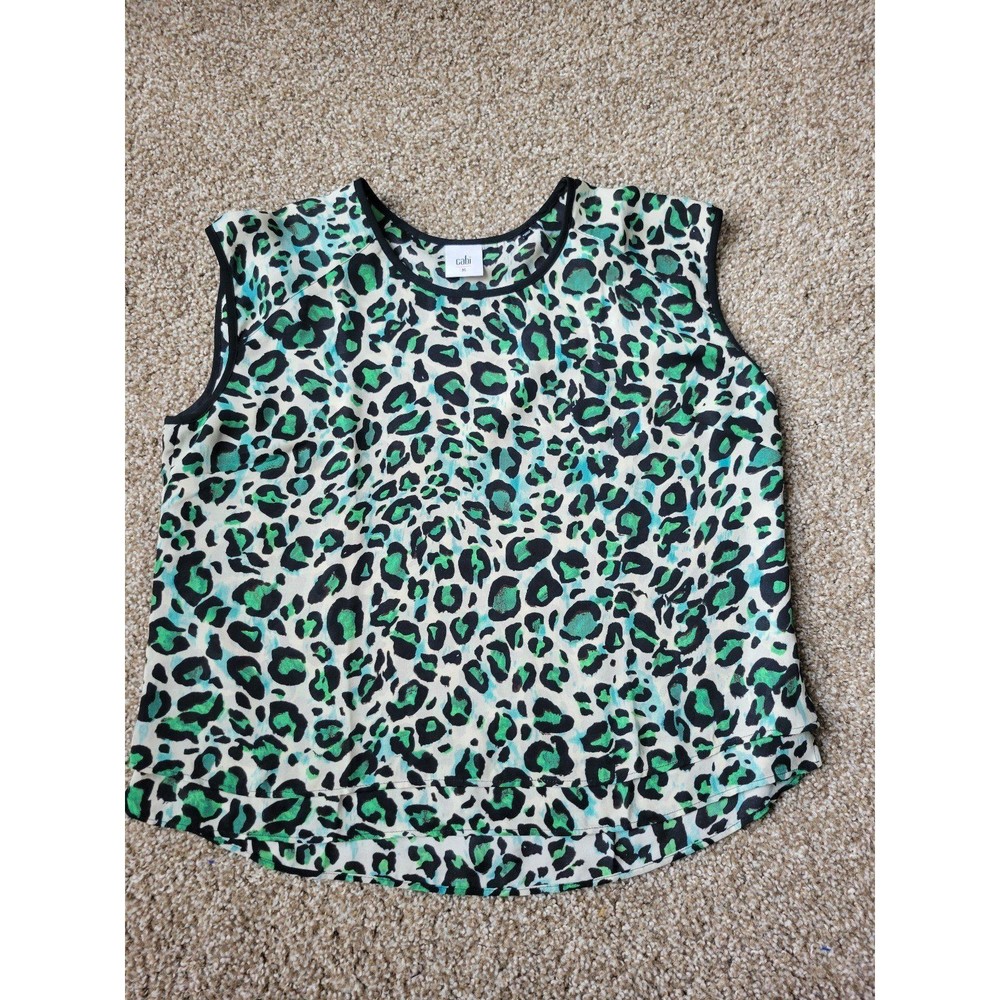 Cabi Jungle Cheetah Print Tank Top Blouse